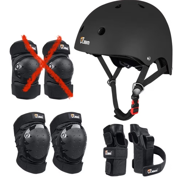 jbm Other - JBM Kids Black Skating Protective Safety Gear Set